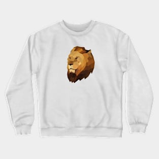 Geometric Lion Head Crewneck Sweatshirt